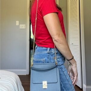 Polene Numero Sept mini- blue purse NWT